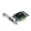 PLACA ETHERNET INTEL I350-AM2 (T2) - 2 PUERTOS RJ45 1GB - PCIe v2.1 X4 
