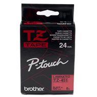 CINTA P/ROTU BROTHER TZ451 24MM NEGRO/ROJO