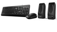 TEC+MOUSE+PARL 3EN1 GENIUS KMS U130 BLACK USB