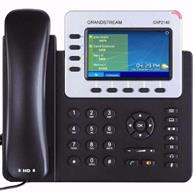 GXP-2140 Telefono IP Grandstream  , 4 cuentas SIP, display LCD COLOR, 5 teclas XML programables, 2 Puertos de red 10/100/1000, POE. Compatible con consola GXP2200EXT